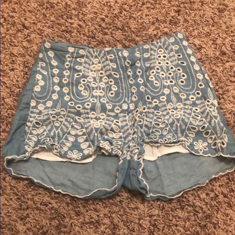 Light blue denim shorts!